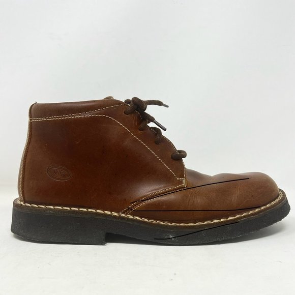 Hush Puppies Brown Chukka Leather Lace Up Mens 8 Ankle Boots Gum Academia Preppy main image 6
